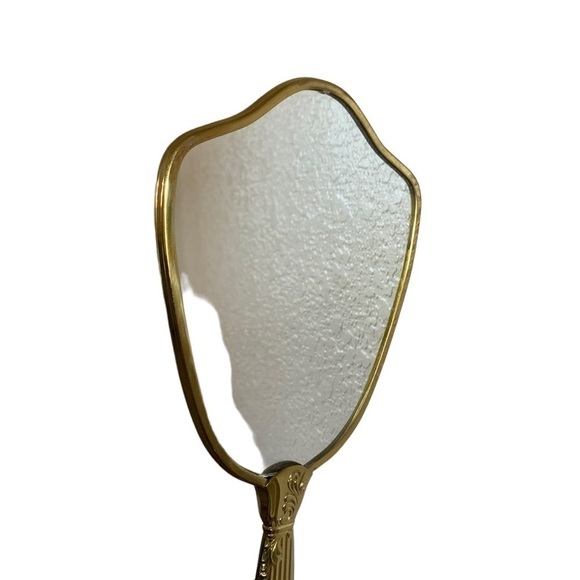 Vintage Gold tone Vanity Mirror Brush Comb Three Piece Set - Picture 3 of 5